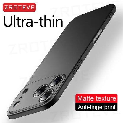 Iphone 17 16 17e 16e 15 14 13 12 Pro Max Zroteve Slim Matte Hard Pc Cover Iphone16 Plus Iphone15
