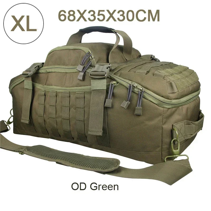 Tactical MOLLE Duffle Bag Backpack – 25L / 45L / 80L Outdoor Military Pack
