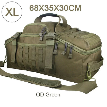 Tactical MOLLE Duffle Bag Backpack – 25L / 45L / 80L Outdoor Military Pack