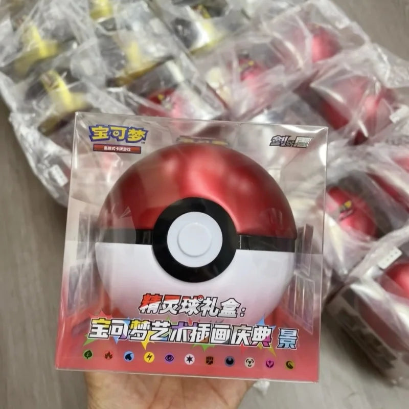 100 Original P0ke Ball Master Balls Premium Gift Box Pok M0n Cards Ptcg Simplified Chinese Pack