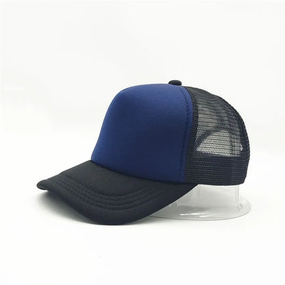 Custom Logo Mesh Trucker Hat – 5-Panel Snapback Baseball Cap for Men & Women