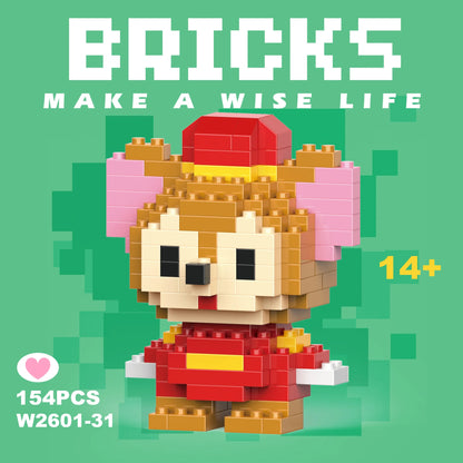 Disney Cartoon Mini Building Blocks – Linabell, Lotso, Winnie, Stellalou & Friends