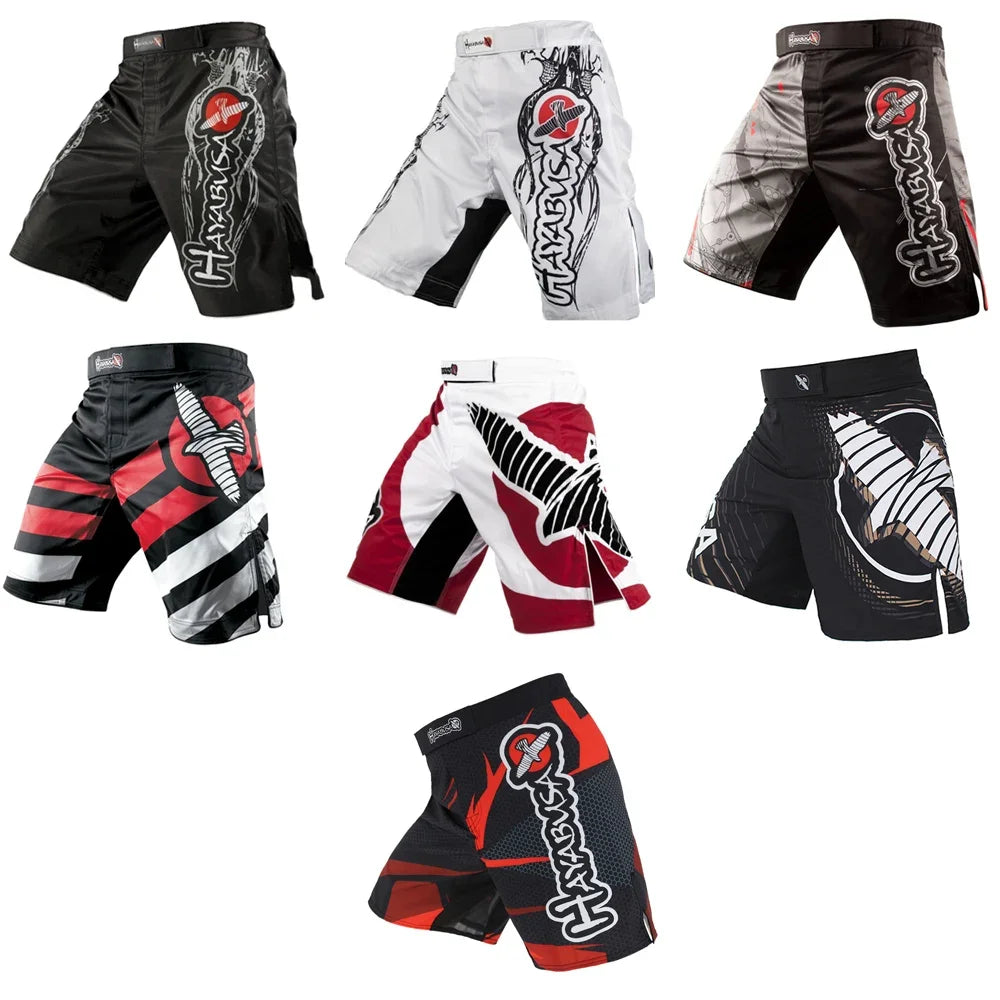 MMA Fight Shorts – Men's Breathable Kickboxing & Boxing Training Shorts