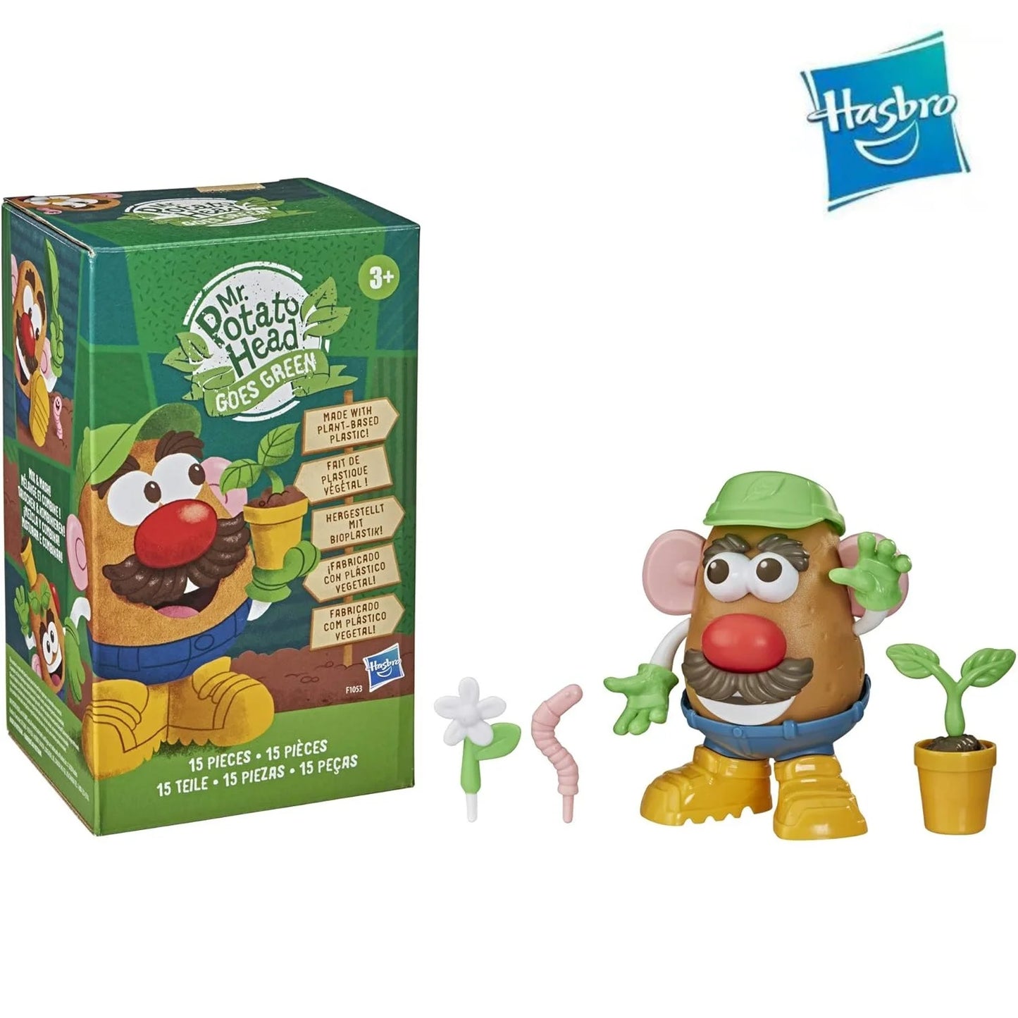 Mr. Potato Head Goes Green Action Figure Set – 15 Pieces