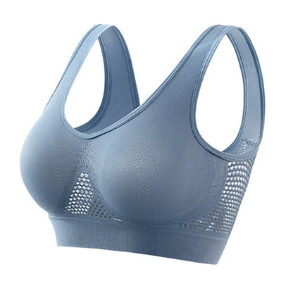 Seamless Sports Bra – High Support, Shockproof, Breathable Mesh