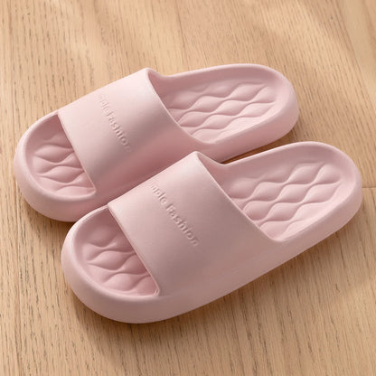 Men Trend Summer Slippers Soft Non-Slip Sole Cloud Sandals Home Beach Indoor Outdoor - Soft