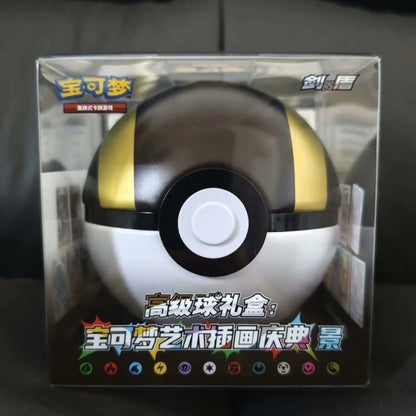 100 Original P0ke Ball Master Balls Premium Gift Box Pok M0n Cards Ptcg Simplified Chinese Pack