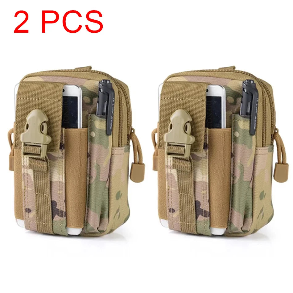Tactical Molle Waist Bag Phone Pouch Belt Fanny Pack