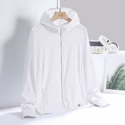 UPF 50+ Sun Protection Hoodie Jacket – Lightweight UV Coat for Men & Women