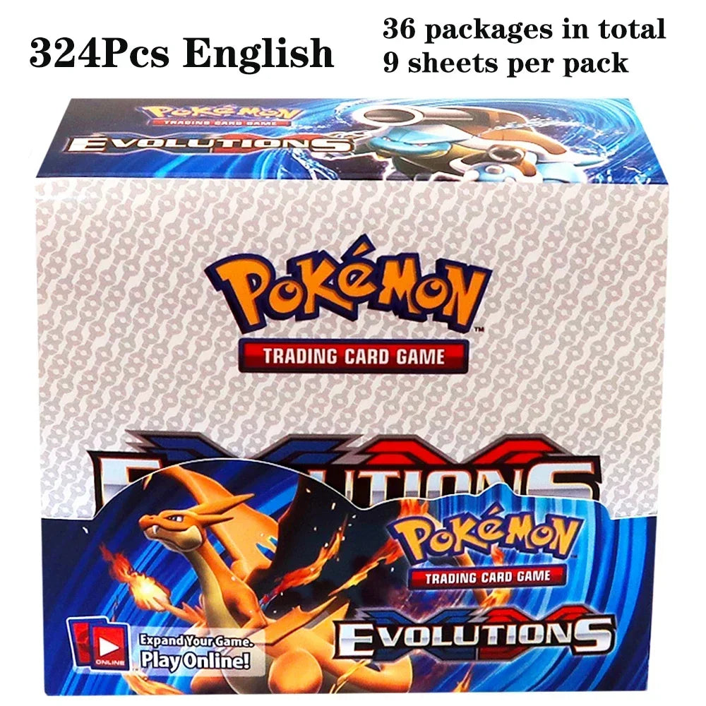 324pcs Pokemon Tcg Sword Shield Tempest Bonds Booster Box Trading Card Game Kids Toys Board