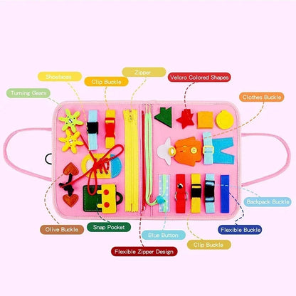 Montessori Felt Quiet Book – Sensory Activity Busy Board for Kids