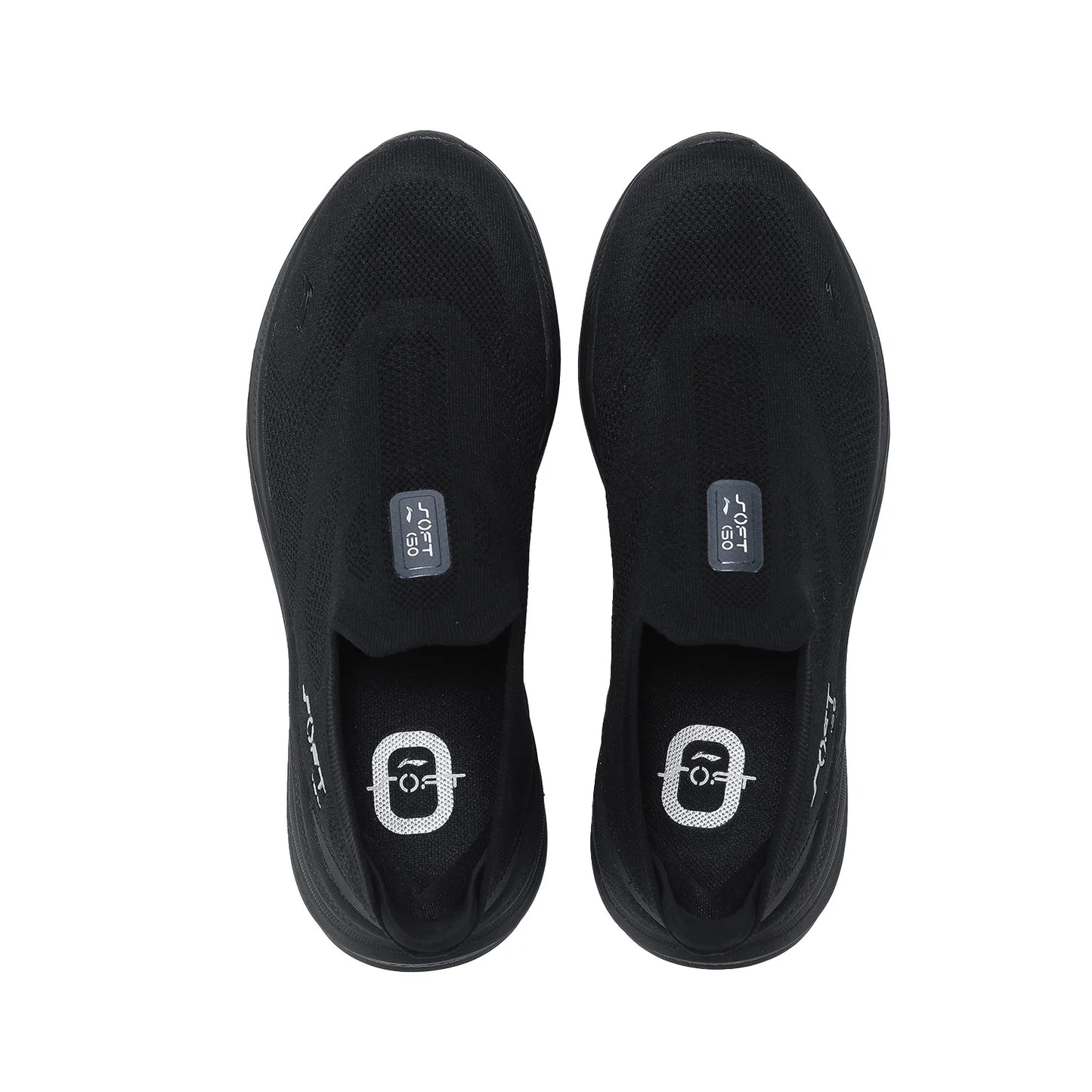 Slip-On Walking Shoes – Li-Ning Soft Go 2 Men's Knit Sneakers