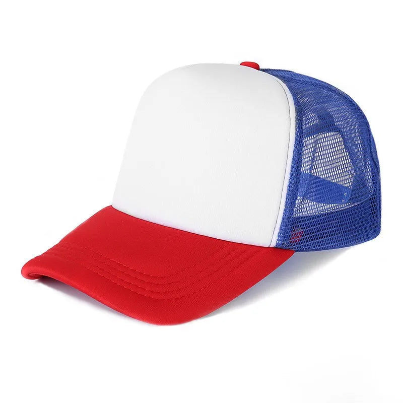 Custom Logo Mesh Trucker Hat – 5-Panel Snapback Baseball Cap for Men & Women