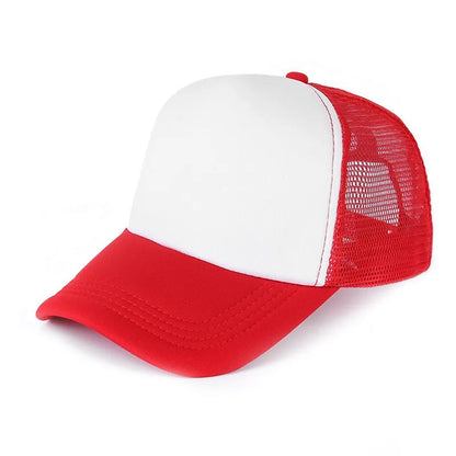 Custom Logo Mesh Trucker Hat – 5-Panel Snapback Baseball Cap for Men & Women