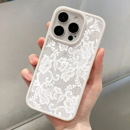 Vintage White Lace Floral Phone Case Iphone 17 16 15 14 11 12 13 Pro Max 16e 17air X Xr Xs 7 8 Plus