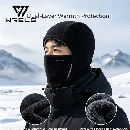 Fleece Balaclava Full Face Mask & Hood Hat – Windproof Thermal Ski Cap