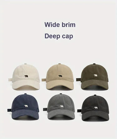 Baseball Cap with Bear Logo – Slim Fit Outdoor Dad Hat