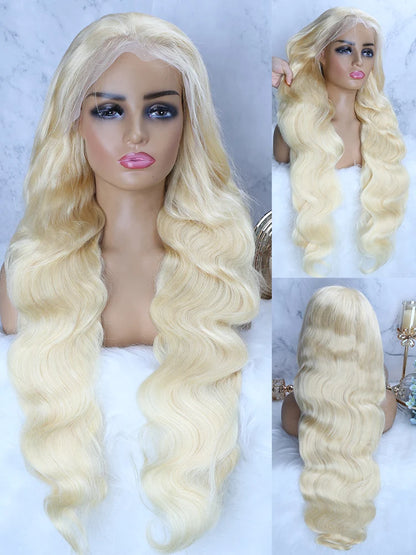 613 HD Lace Frontal Wig – Body Wave Blonde Human Hair 13x4 & 13x6