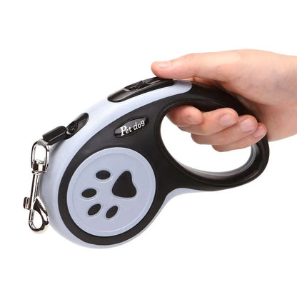 Retractable Dog Leash – Durable Nylon, 3m & 5m for Dogs & Cats