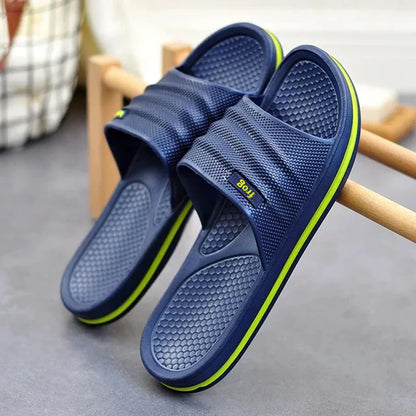Pmoiste Soft Eva Bathroom Slippers Men Comfortable Designer Light Living Room Shoes Slip-On Not Slip