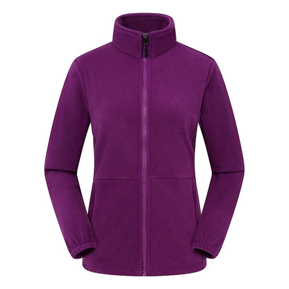 Women's Polar Fleece Jacket – Windproof Thermal Outdoor Coat