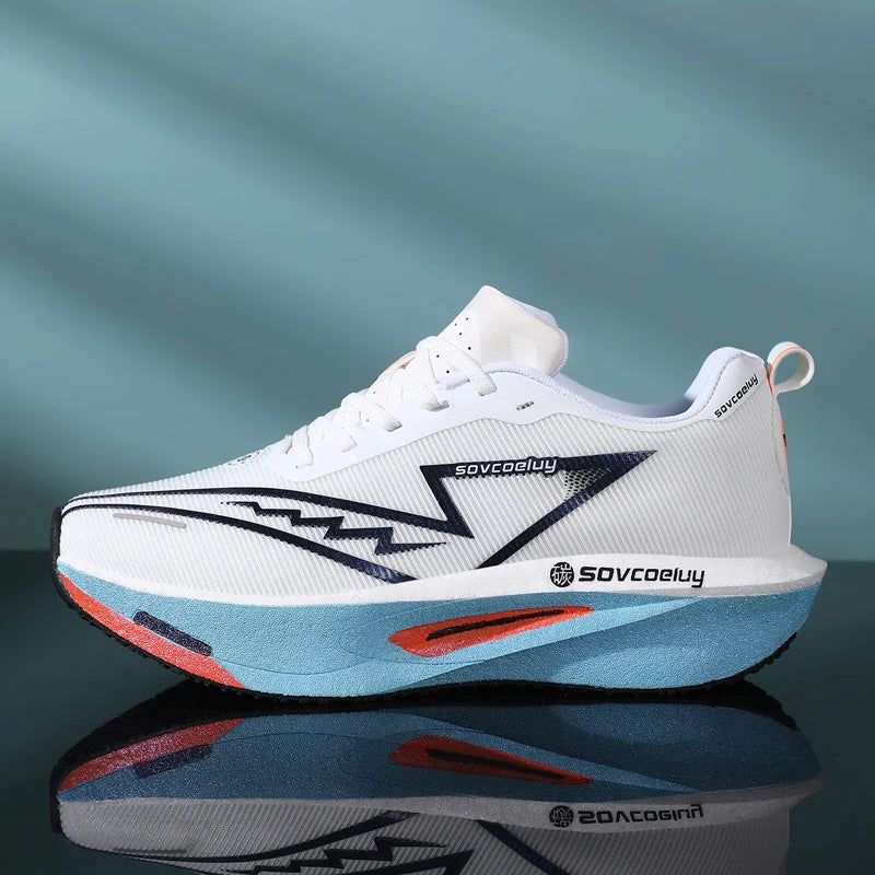 Carbon Plate Running Shoes – Non-Slip Shock-Absorbing Sports Sneakers