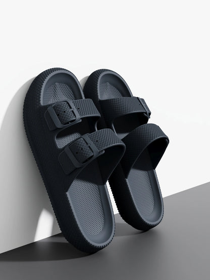Men S Outdoor Thick Sole Sandals - Non-Slip Shower Slippers Bathroom - Thick