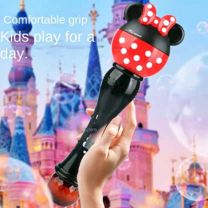 Mickey & Minnie Mouse Electric Bubble Wand Toy – Kids Outdoor Gift
