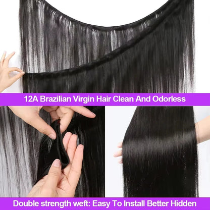 Bone Straight Bundles Human Hair 12a Unprocessed Virgin Raw 1 3 4 Vietnamese 28 30 Inch Bundled