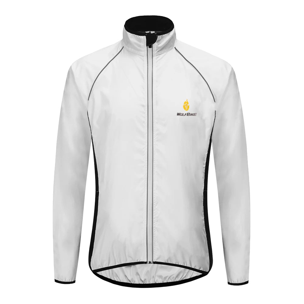 Men's Reflective Cycling Jacket Windproof Waterproof MTB