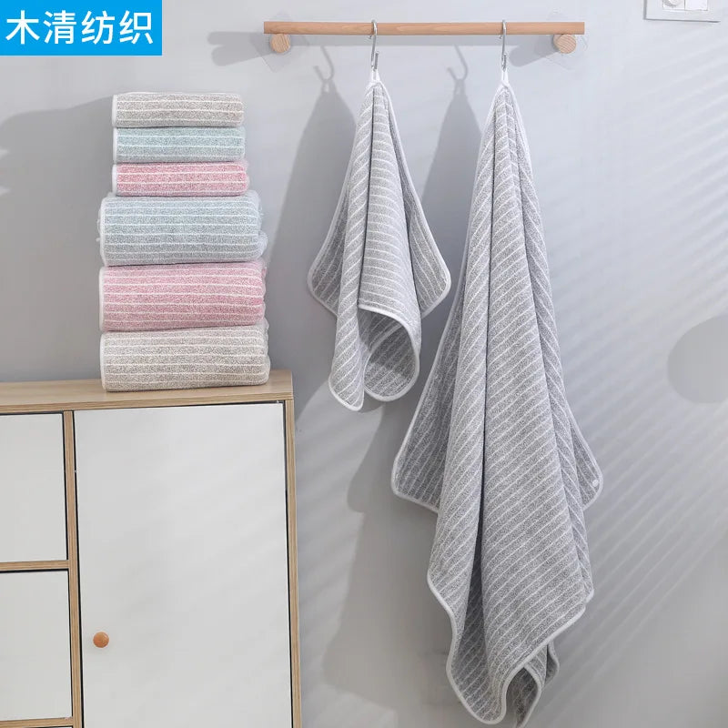 Quick-Dry Coral Fleece Towel Set – Soft & Absorbent
