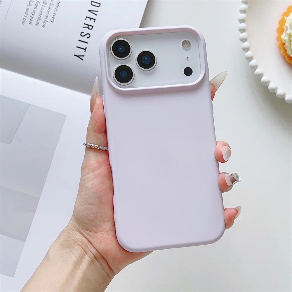 Matte Candy Color Phone Case Iphone 17 Air 16 16e 15 Pro Max Liquid Silicone Shockproof Protection