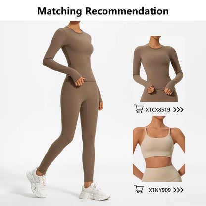 Push-Up High-Waist Yoga Leggings for Women – V-Shape Hip Lift