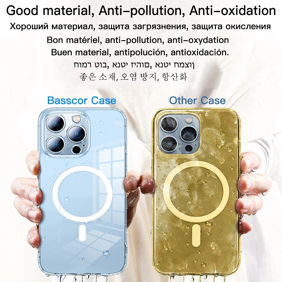 Luxury Wireless Magnetic Cover Apple Magsafe Case Iphone 16 11 12 13 15 14 Pro Max Mini 7 8 Plus Xr