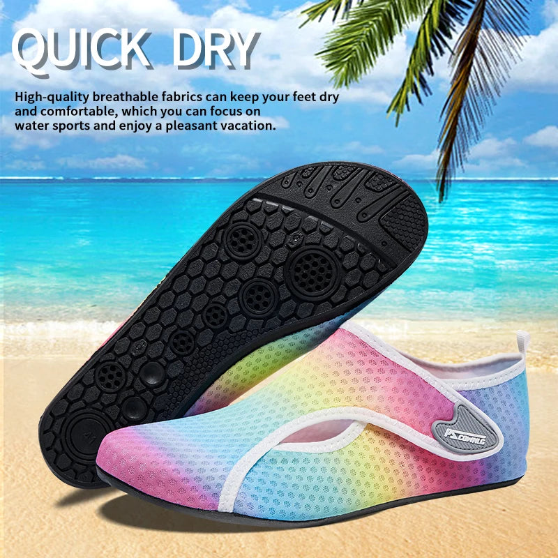 Aqua Water Shoes Barefoot Quick-Dry Swim Socks for Men and Women