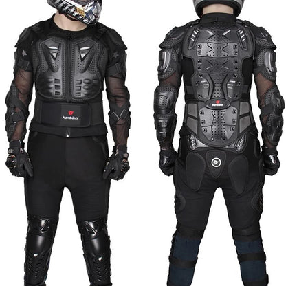 Motorcycle Jacket with Full Body Armor Protection – Men S-5XL