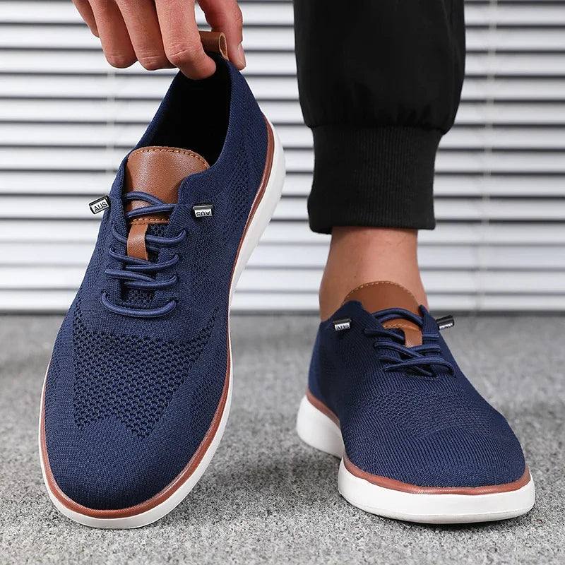 Men's Lightweight Knitted Shoes – Comfortable Everyday Walking Sneakers