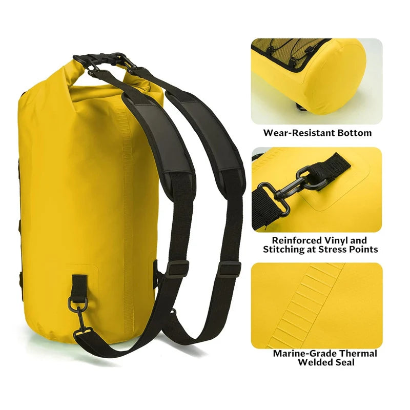Waterproof Dry Bag Backpack – PVC Roll-Top for Kayak & Outdoor