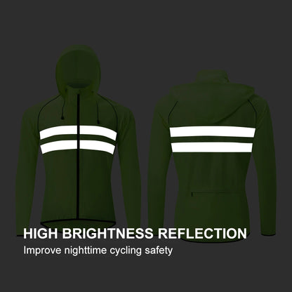 Cycling Windbreaker Jacket – Waterproof Reflective MTB & Road Bike Coat