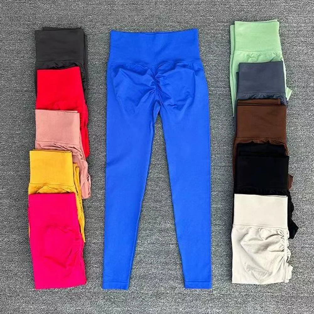 Seamless High-Waist Scrunch Butt Yoga Leggings