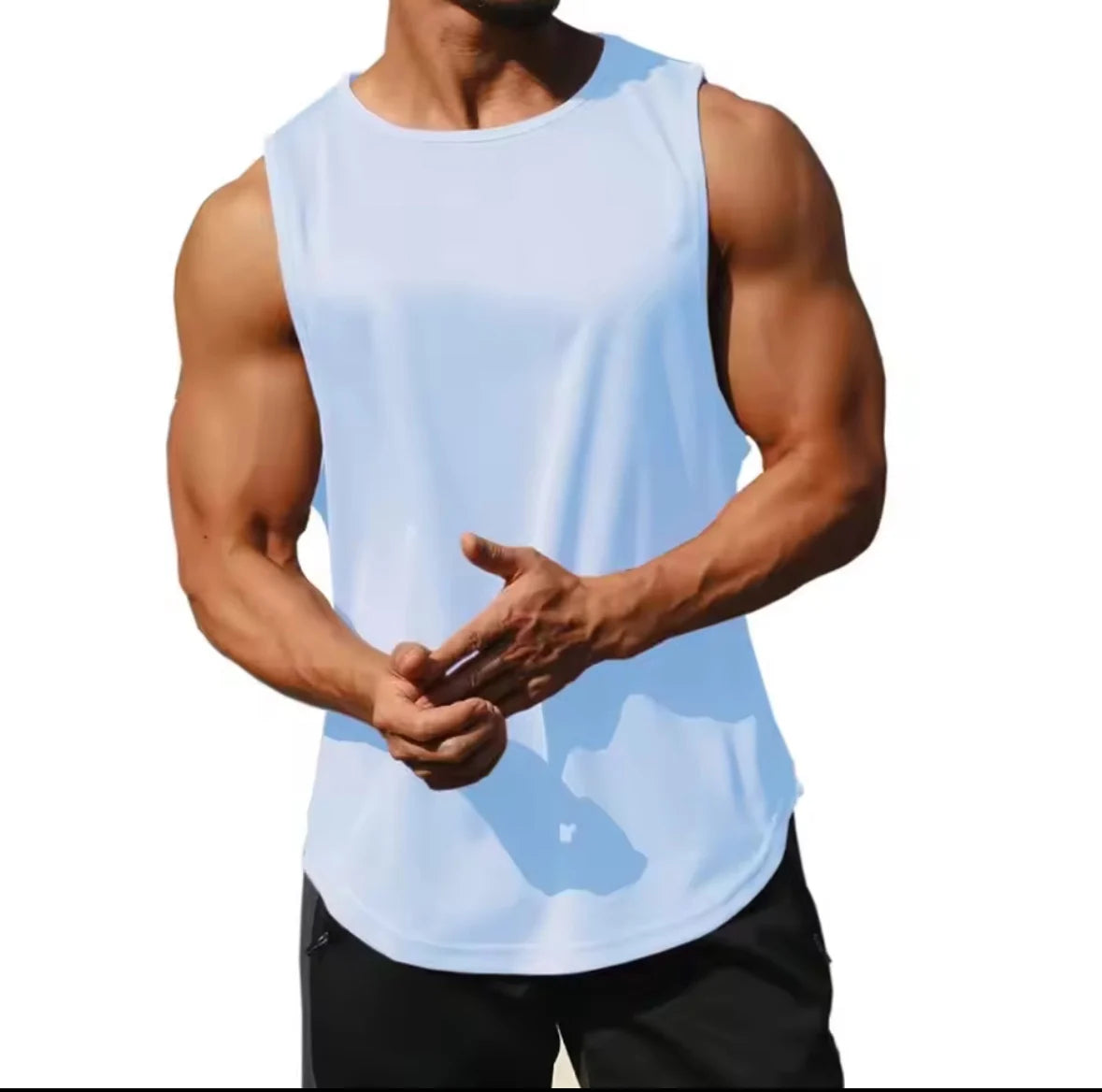 Men's Gym Tank Top – Quick-Dry Mesh Bodybuilding Singlet