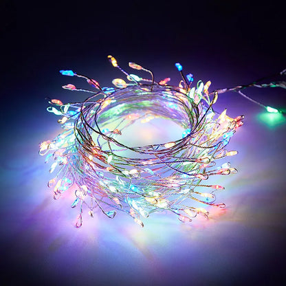 3 6 9m Usb Power Led Firecracker String Lights Remote Control Garland Fairy Wedding Party Garden