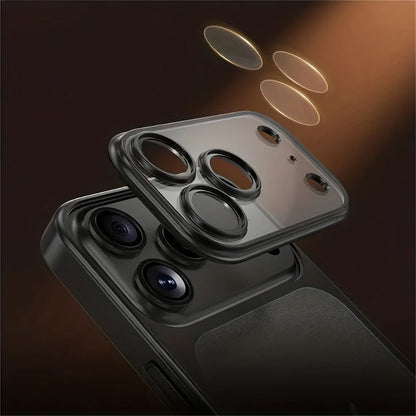 Luxury Plating Color Pc Transparent Phone Case Iphone 17 16 15 14 13 Pro Max Air Lens Protection