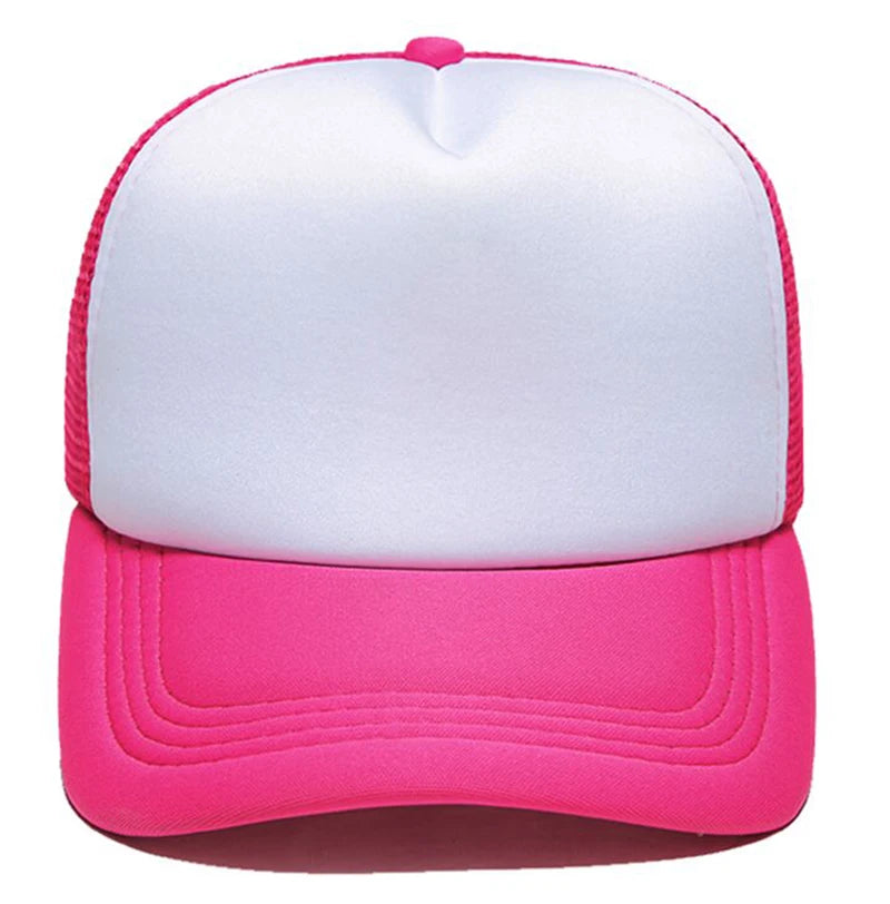 Custom Logo Mesh Trucker Hat – 5-Panel Snapback Baseball Cap for Men & Women