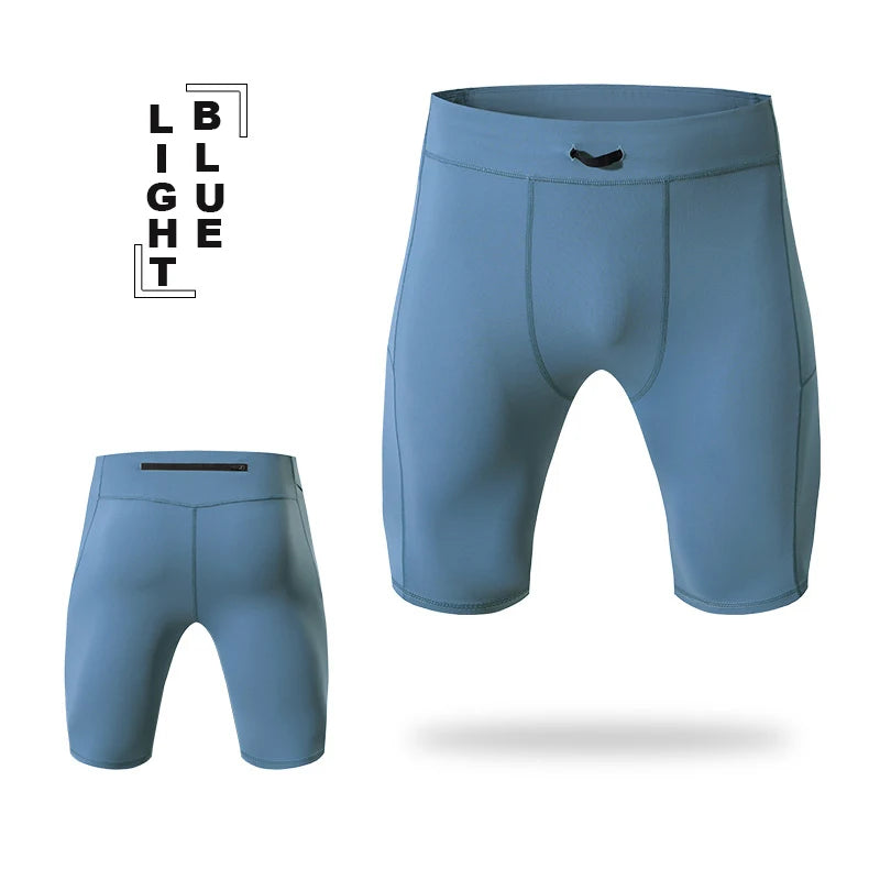 Men's Compression Shorts – Quick-Dry Bodybuilding Tights