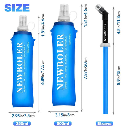 Collapsible Soft Flask Water Bottle for Running – 250ml / 500ml