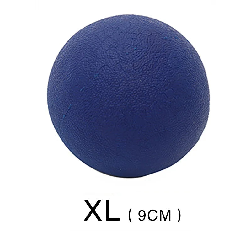Rubber Dog Ball Toy – Bite-Resistant Solid Ball for Puppies & Large Dogs (S–XL)
