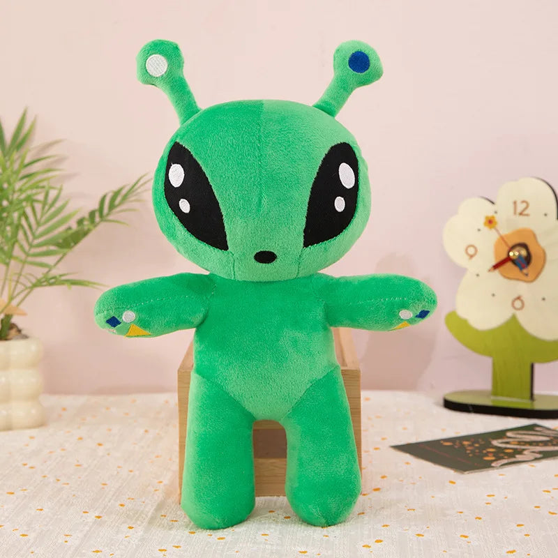 Green Alien Plush Toy – Soft Stuffed Monster Doll for Kids