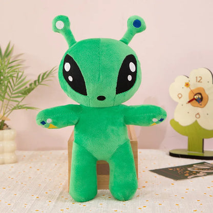 Green Alien Plush Toy – Soft Stuffed Monster Doll for Kids