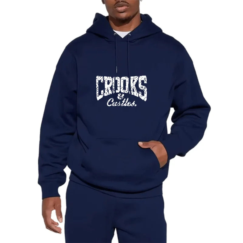 Letter Print Hoodie Casual Streetwear Fleece Pullover